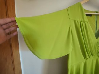 Vestido midi verde lima T. 42-44