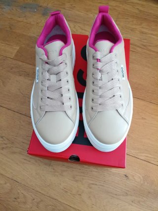 Zapatillas Hugo Boss Mujer Talla 42 Beige/Rosa