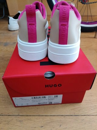 Zapatillas Hugo Boss Mujer Talla 42 Beige/Rosa