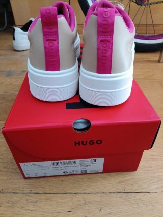 Zapatillas Hugo Boss Mujer Talla 42 Beige/Rosa