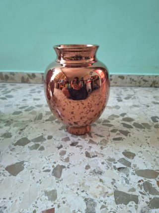 Pack 3 Jarrones Dorados con Flores Blancas