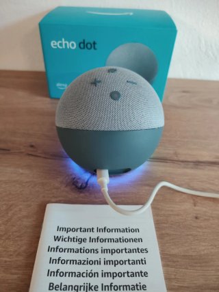 Amazon Echo Dot 4 gen turchese