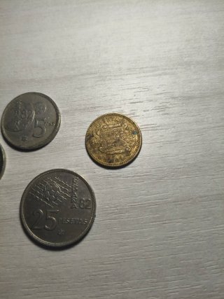 Set Monete antiche spagnole Pesetas vari anni