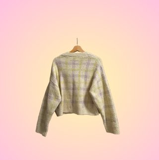 Cárdigan Pull&Bear beige cuadros