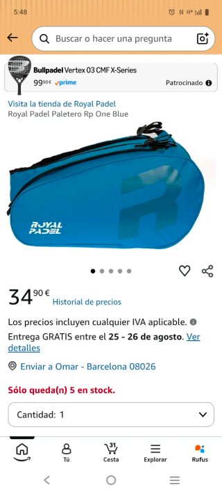 Pala de pádel Wilson y bolso paletero