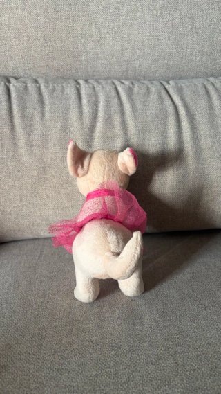 Peluche Perrita Chichi LOVE con bebé y transportín