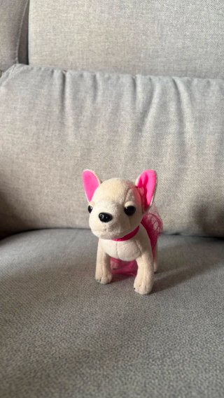 Peluche Perrita Chichi LOVE con bebé y transportín