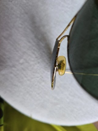 Gafas de Sol Ray-Ban Aviator Doradas Verdes