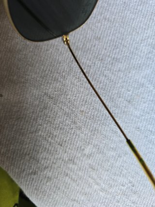 Gafas de Sol Ray-Ban Aviator Doradas Verdes