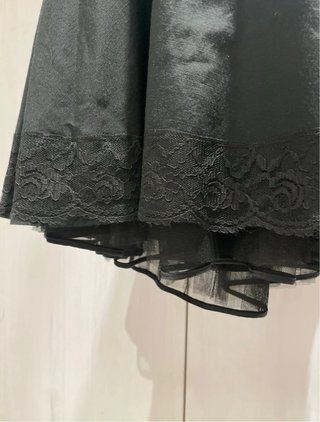 Vestido Y2K Negro Perlas