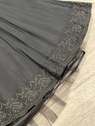 Vestido Y2K Negro Perlas