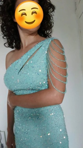 Vestido largo fiesta lentejuelas