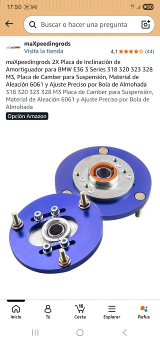 Placa Amortiguador MAXPEEDINGRODS BMW