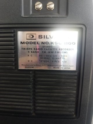 Radio Cassette Silvano 4 Bandas (Piezas)