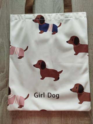 Bolso Tote Perro Salchicha Girl Dog