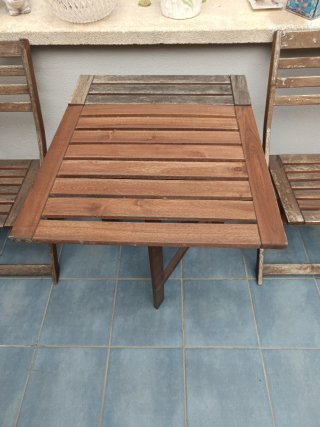 Conjunto Muebles Madera Exterior