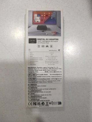 Adaptador AV Digital 2K HD para iPhone/iPad