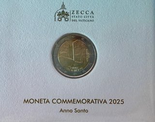 Monedas Vaticano 2025 (3) y 2024