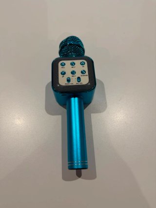 Micrófono Karaoke Azul Juguete Niños