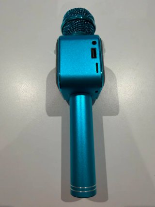 Micrófono Karaoke Azul Juguete Niños