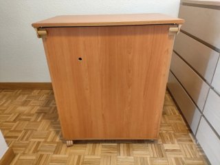 Cambiador/Cajonera Madera Clara