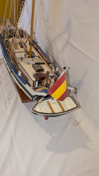 Maqueta barco Quetx Ciutat de Badalona