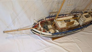 Maqueta barco Quetx Ciutat de Badalona