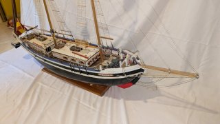 Maqueta barco Quetx Ciutat de Badalona