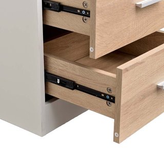 Mesita de noche Mueble Cajonera 2 Cajones Diseño m