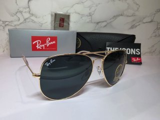 Gafas de Sol Ray-Ban Aviator Doradas Lente Negra