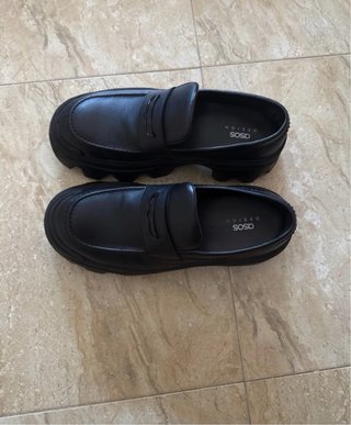 Mocasines ASOS plataforma negros