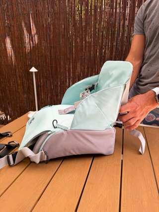 Trona portátil CALACOD nueva + ganchos carrito