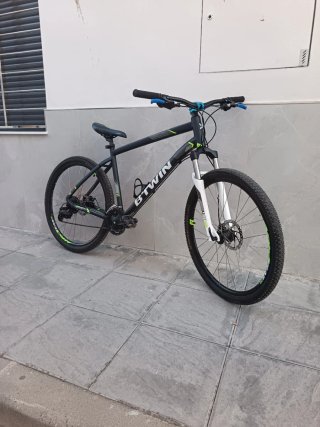 Bicicleta Montaña Rockrider Btwin Negra
