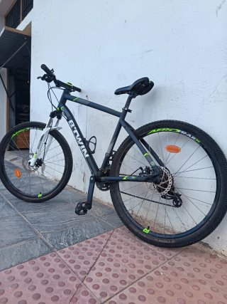 Bicicleta Montaña Rockrider Btwin Negra