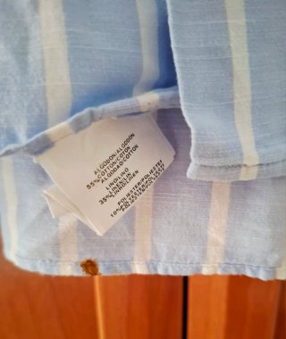 Camisa de rayas Liza azul y blanco