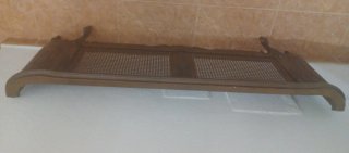 Piecero madera rejilla decorativo