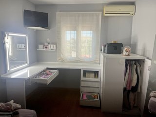 Escritorio tocador con espejo y luz