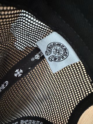 Gorra Chrome Hearts Negra con Parche