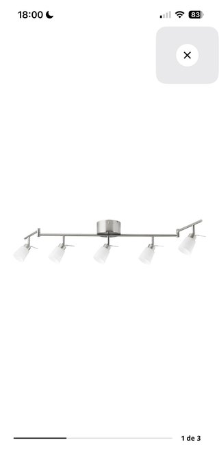 Lámpara de techo IKEA TIDIG 5 focos