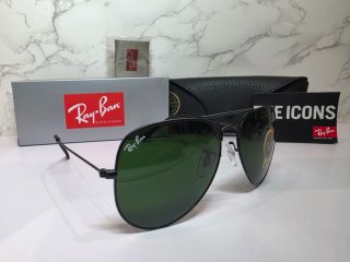 Gafas Ray-Ban Aviator Negro Lente Verde