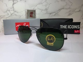 Gafas Ray-Ban Aviator Negro Lente Verde