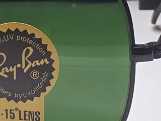Gafas Ray-Ban Aviator Negro Lente Verde