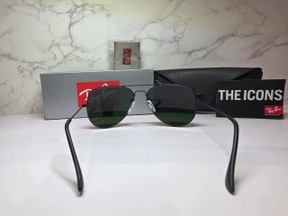 Gafas Ray-Ban Aviator Negro Lente Verde