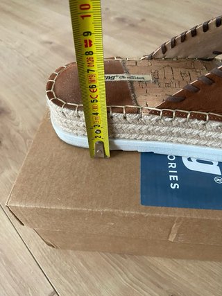 Sandalias MTNG Talla 38 Cuña Yute