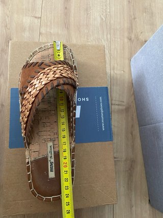 Sandalias MTNG Talla 38 Cuña Yute