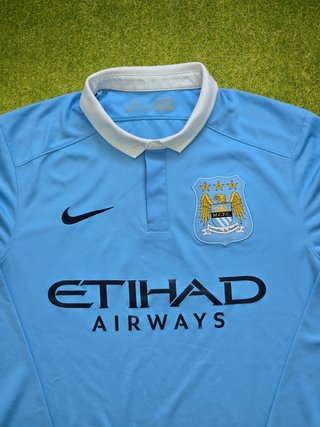 Camiseta Manchester City 2015/16 Nike Manga Larga