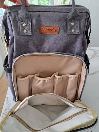 Mochila Multibolsillos Bolso Carro Bebé Gris