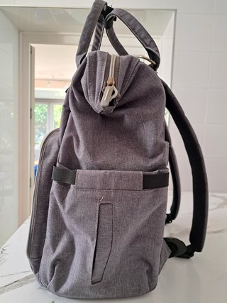 Mochila Multibolsillos Bolso Carro Bebé Gris