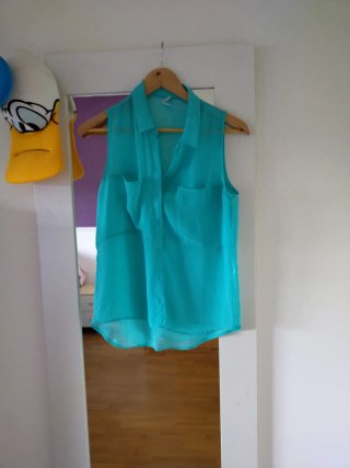 Camisa gasa sin mangas