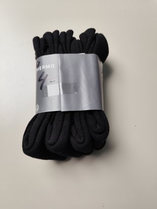 Calcetines Termo Negros. 4 pares.Talla 43-46